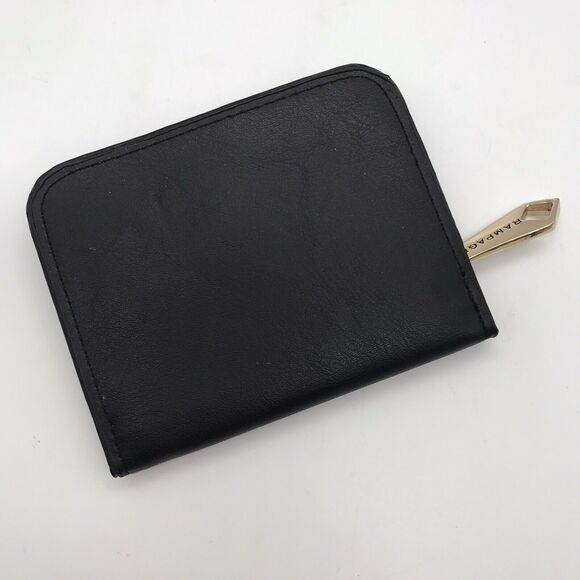 Rampage Woman’s Zip Around Black Logo Coin Purse Snap CC Cash ID Slide Pockets - Picture 4 of 7